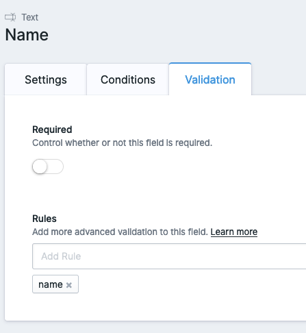 When you've added the new rule, it should look like this.